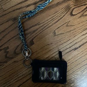 Vera Bradley wallet and lanyard